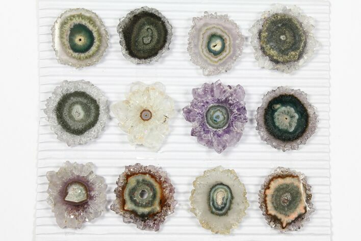 Lot: ~ Amethyst Stalactite Slices ( Pieces) #101735